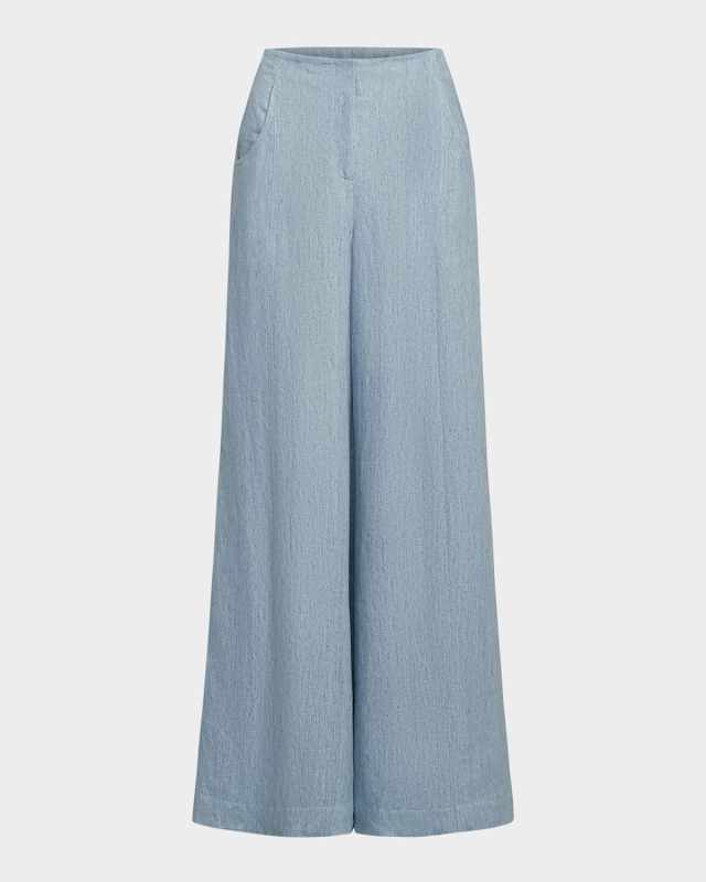 Demie Wide-Leg Hemp Trousers